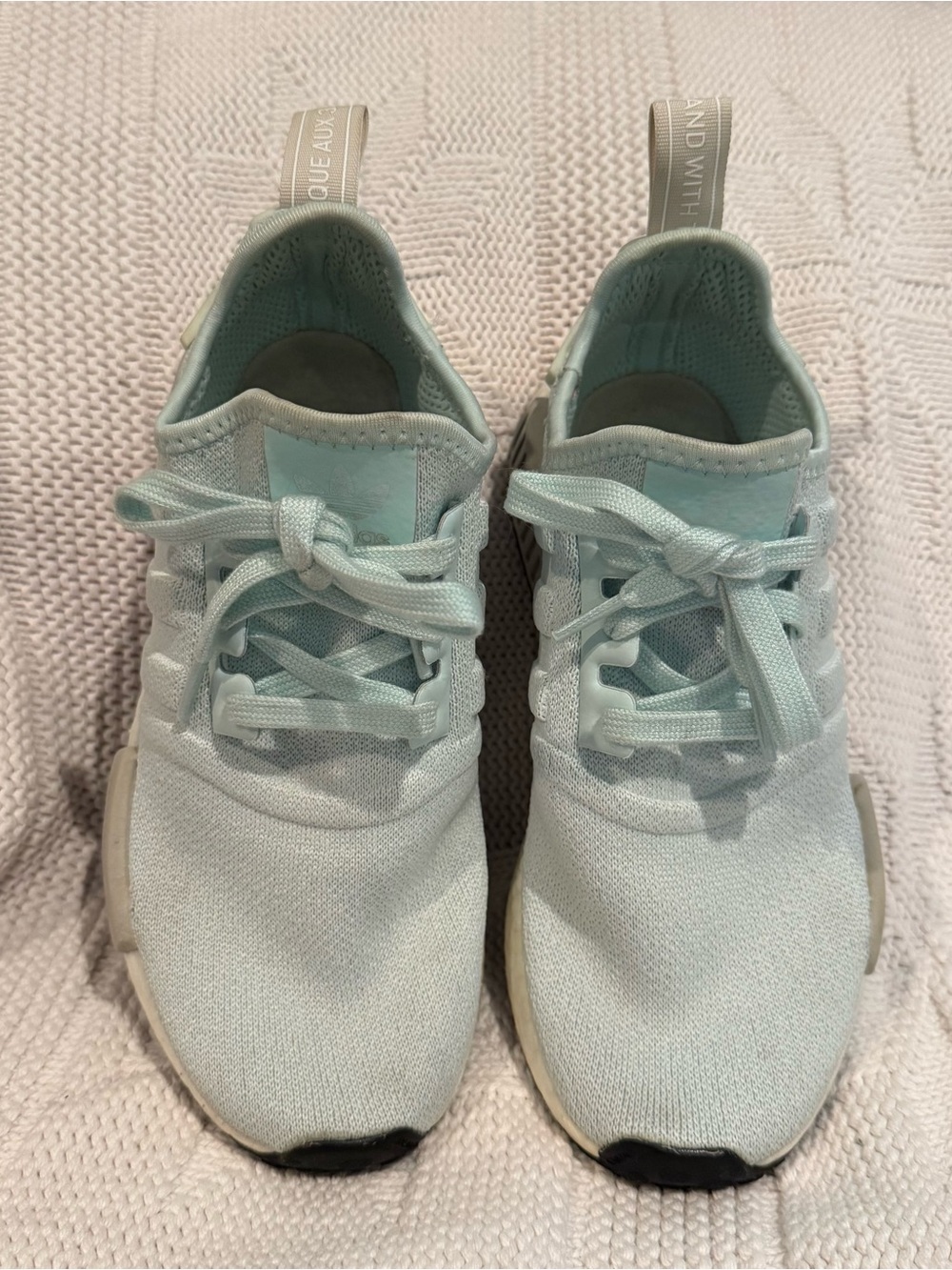 Adidas Ice Mint Women's Knit Lace-Up Sneakers, 7